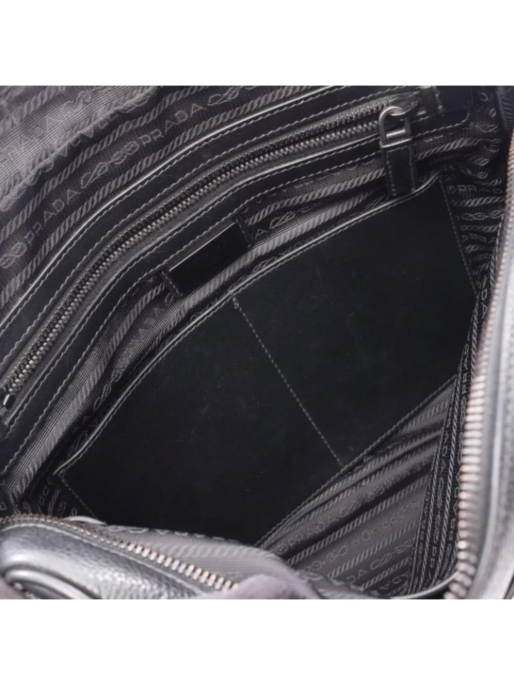 Prada Shoulder Bag Toro Nero Leather